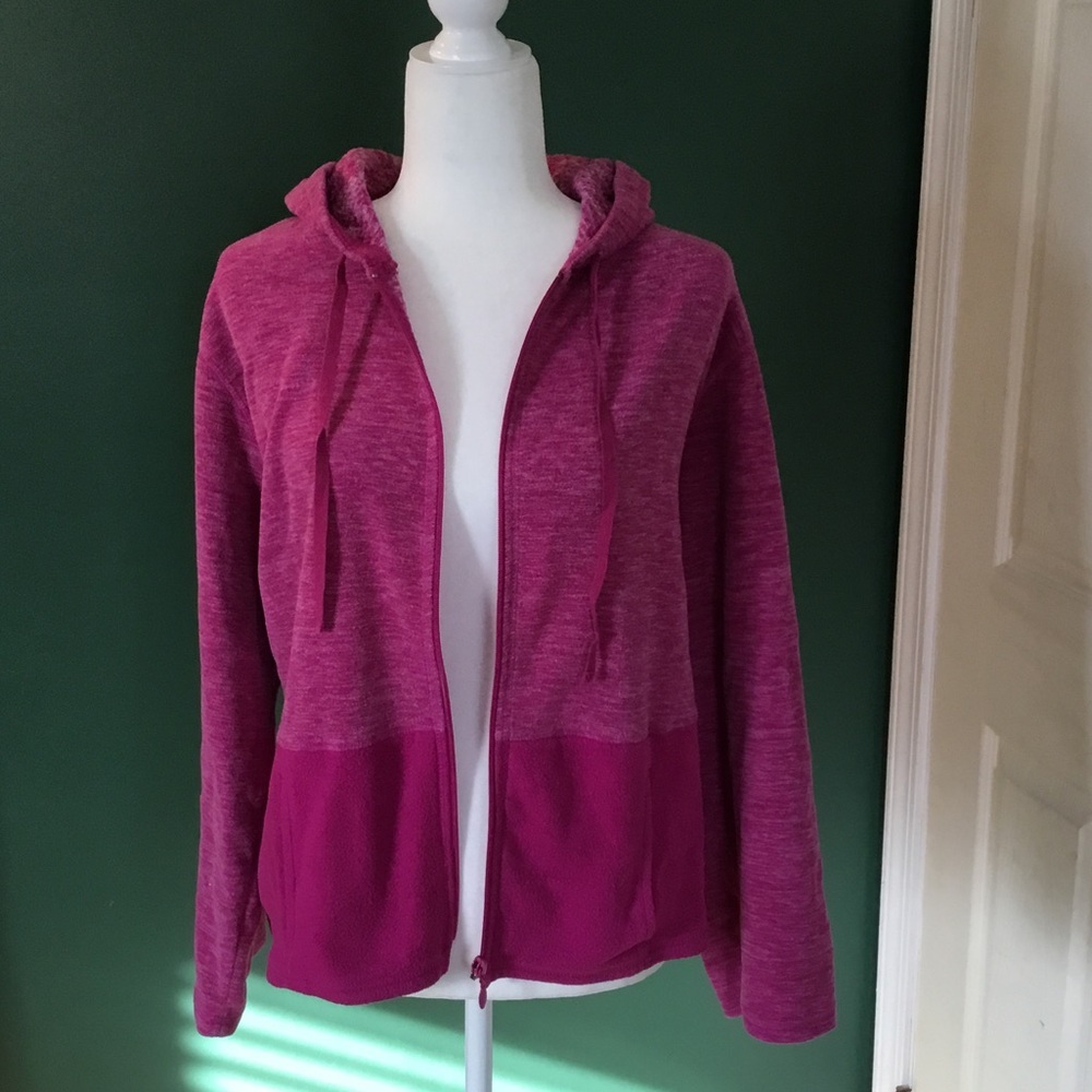 Cozy Fuchsia Zip-Up Hoodie